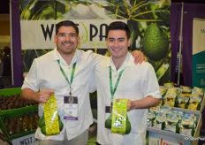 Joe Nava and Joshua Estebana with West Pak proudly show the company’s avocados.